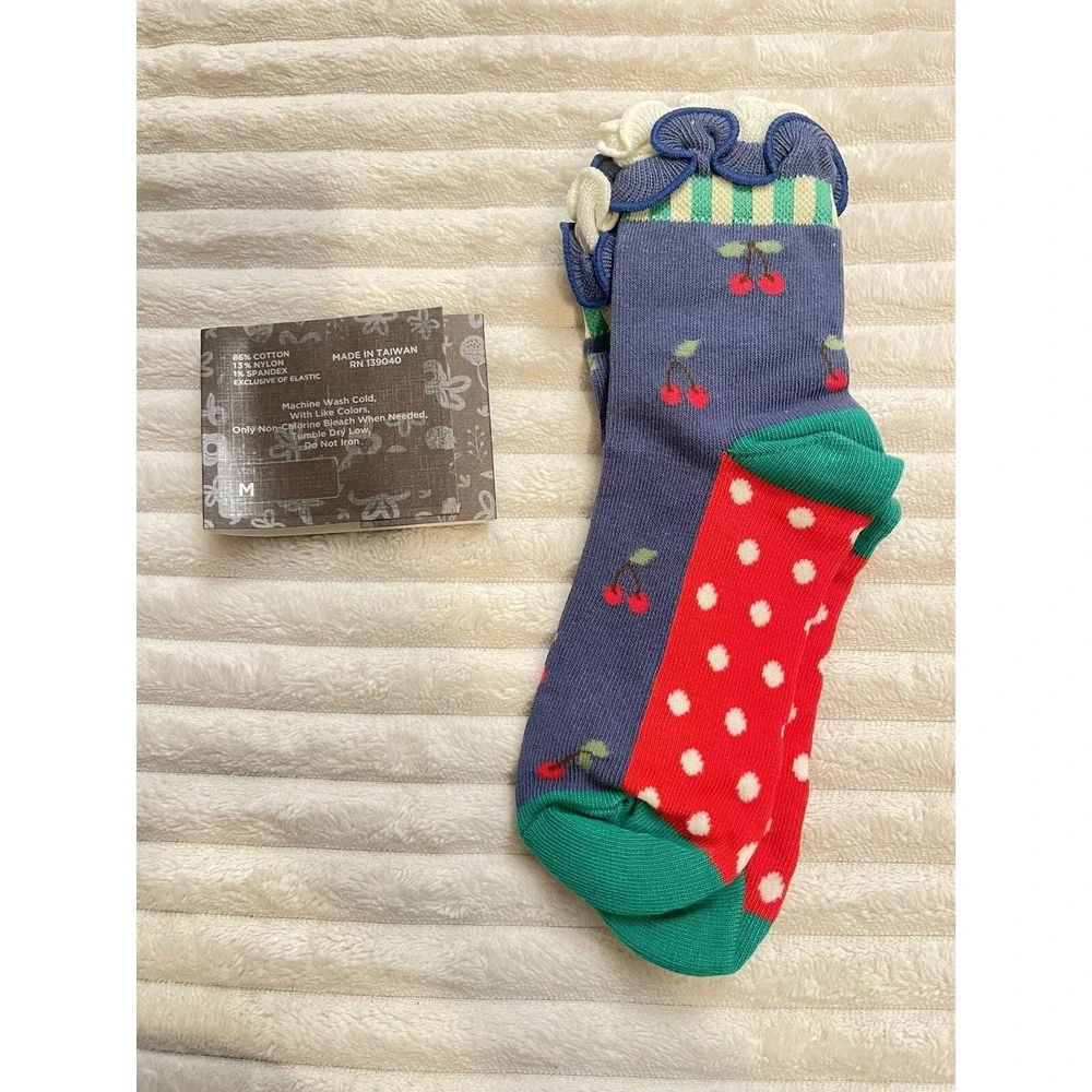 Matilda Jane Forward March Socks Girls Size Medium (Shoe sz 9-13) New‎